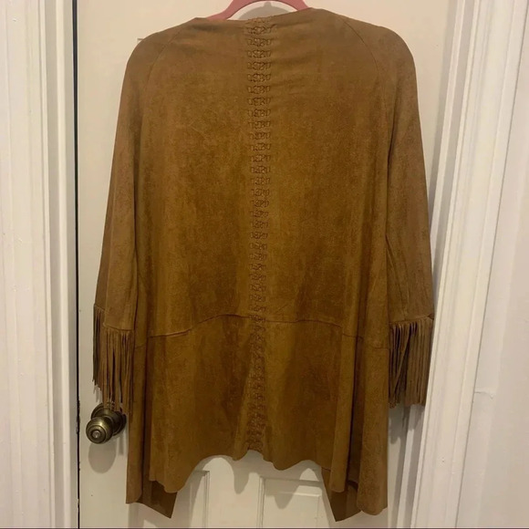 Tan Suede Fringe Jacket - Picture 2 of 5